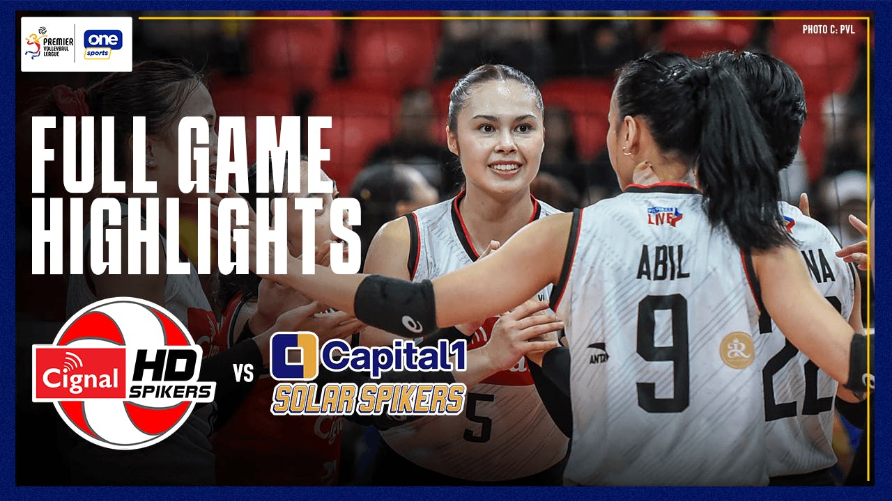 Cignal gets sixth win with sweep of Capital1 | PVL Highlights